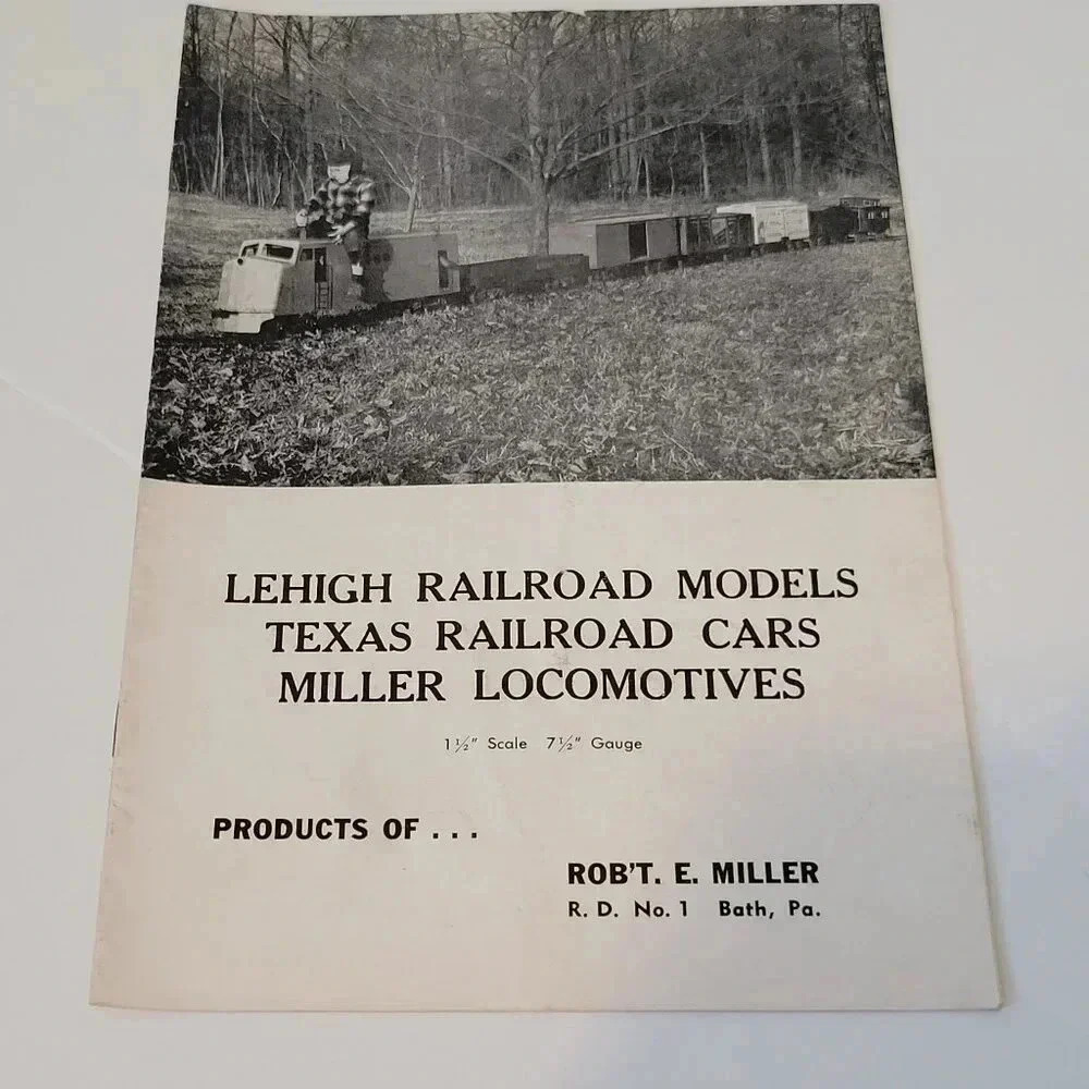 Lehigh Railroad Models Texas Cars Miller Locomotives Sales Book Rob'T E. Miller